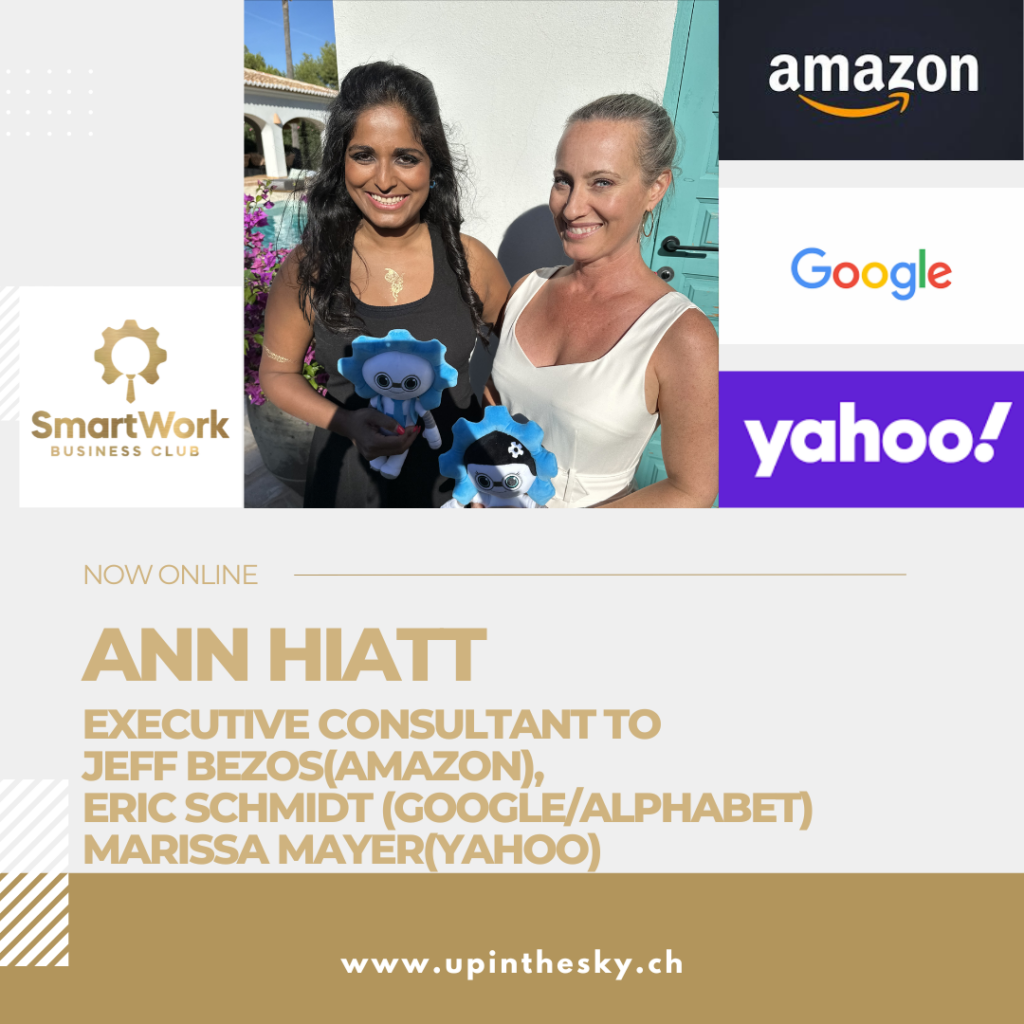 Ann Hiatt Marissa Mayer Jeff Bezos Eric Smith Amazon Google Yahoo Andrea Vögeli Smart Work Business Club up in the sky